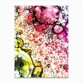 Abstraction Modern Art Colored Balls Canvas Print