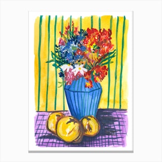 Lemon Bouquet Canvas Print