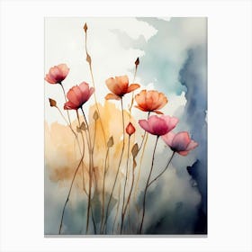 Watercolor Flowers 58 Canvas Print