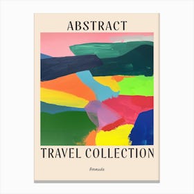 Abstract Travel Collection Poster Bermuda 6 Canvas Print