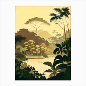 Phuket Thailand Rousseau Inspired Tropical Destination Canvas Print