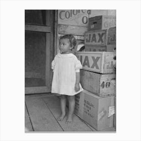 Untitled Photo, Possibly Related To Es Talking On Porch Of Small Store Near Jeanerette, Louisiana By Russell Lee Canvas Print