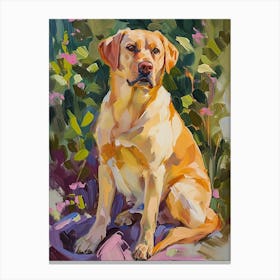 Labrador Retriever Acrylic Painting 3 Canvas Print