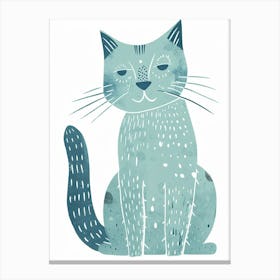 Tiffany Cat Clipart Illustration 1 Canvas Print