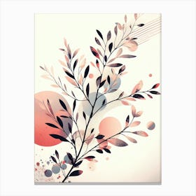 Abstract Plant Painting Canvas Print