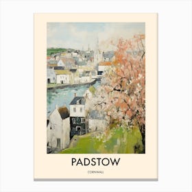 Padstow (Cornwall) Painting 2 Travel Poster Canvas Print