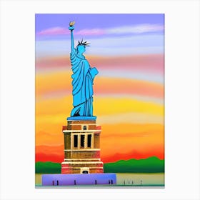 The Statue Of Liberty Painting Canvas Print
