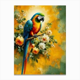 Parrot Painting Canvas Print