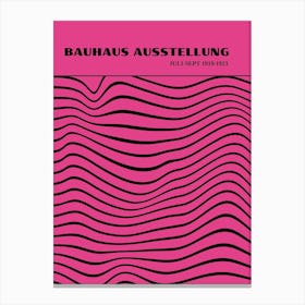 Bauhaus Pink Exhibition 6 Canvas Print