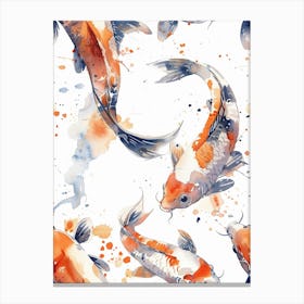 Watercolor Koi 29 Canvas Print