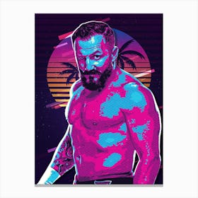 Bobby Fish 80s Retro Canvas Print