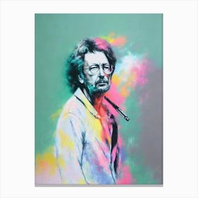 Eric Clapton 1 Colourful Illustration Canvas Print