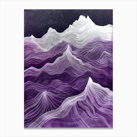 Purple Mountains 2 Canvas Print