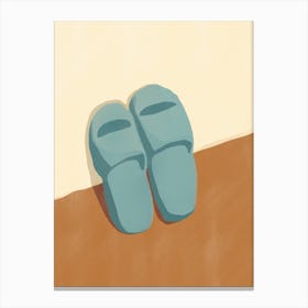 Blue Slippers Canvas Print