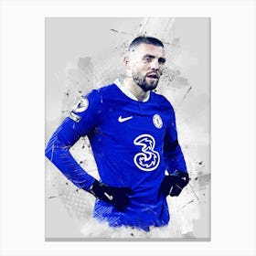 Mateo Kovacic Chelsea Drawing Canvas Print