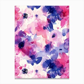 Watercolor Flowers 21 Canvas Print