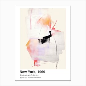 World Tour Exhibition, Abstract Art, New York, 1960 6 Canvas Print
