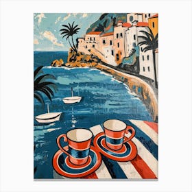 Amalfi Coast Espresso Made In Italy 2 Canvas Print