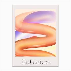 Balance Retro 3d Canvas Print