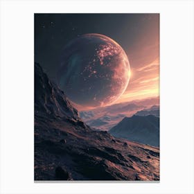 Space Landscape 2 Canvas Print