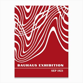 Bauhaus Red Exhibition 9 Canvas Print