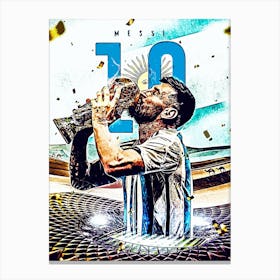 Argentina Lionel Messi Canvas Print