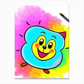 Cartoon Holi ~ Reimagined 2 Canvas Print