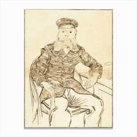 The Postman Joseph Roulin, Vincent Van Gogh Canvas Print