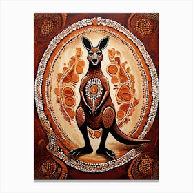 Default Australian Aboriginal Traditional Dot Painting Style I 0 (1) Canvas Print