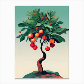 Pomegranate Tree Canvas Print