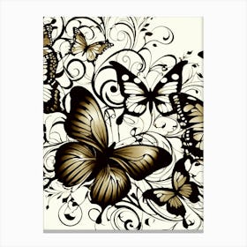 Fluttering Butterflies Canvas Print