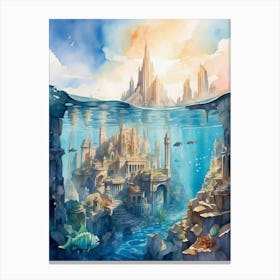 Underwater City Canvas Print