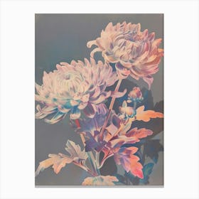 Iridescent Flower Chrysanthemum 1 Canvas Print