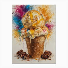 Ice Cream Cone 14 Canvas Print