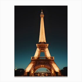 Eiffel Tower At Night Canvas Print