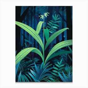 Night In The Jungle 2 Canvas Print