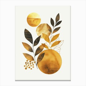 Golden Leaves Canvas Print Canvas Print