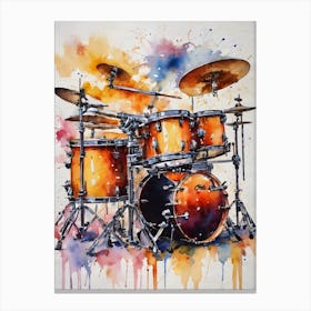 Drum Set A Canvas Print