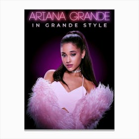 Ariana Grande In Grand Style Stampe su tela