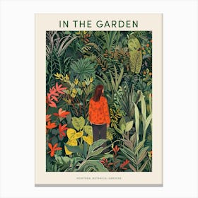 In The Garden Poster Montreal Botanical Gardens 1 Canvas Print