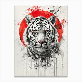 White Tiger Canvas Print Canvas Print