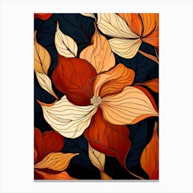 Abstract Floral Pattern 2 Canvas Print