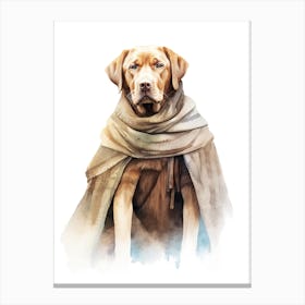 Labrador Retriever Dog As A Jedi 1 Canvas Print