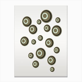 Abstract School Of Boodos Mint Chocolate Fizzy Formation Canvas Print