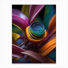 Spiral Flower Canvas Print