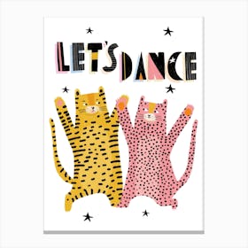 Let's Dance Cats  Canvas Print