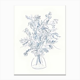 Flowers In A Vase 7 Canvas Print