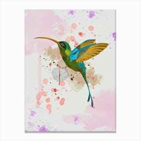 Surviving Humanity - Watercolor Humminbird Canvas Print