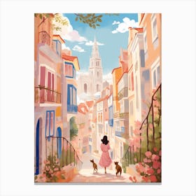 Alicante Spain 6 Illustration Canvas Print