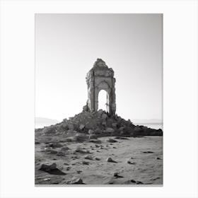 Sharm El Sheikh, Egypt, Black And White Photography 4 Canvas Print